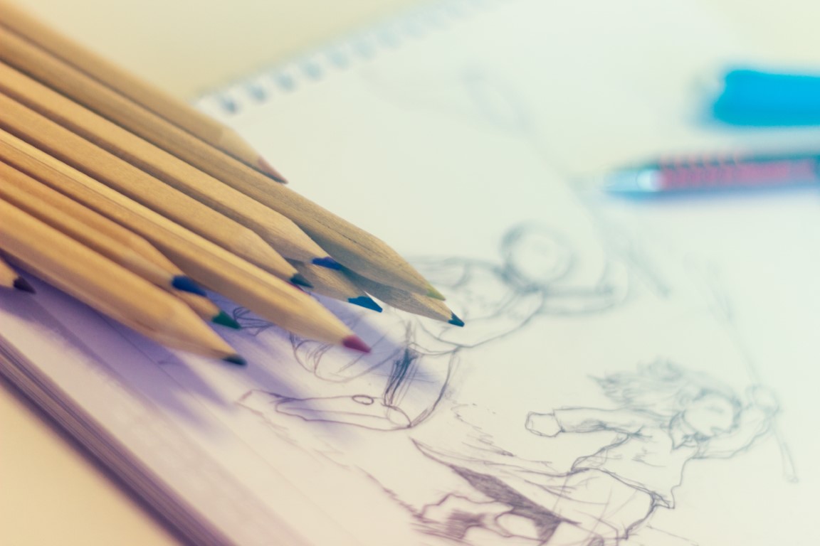 Pencils waiting to be used to draw